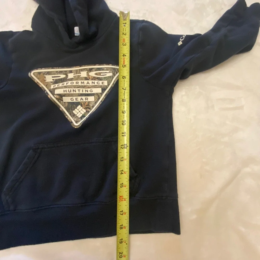 Columbia Kids Boys Size S‎ 7/8 Black PHG Performance Hunting Gear Hoodie